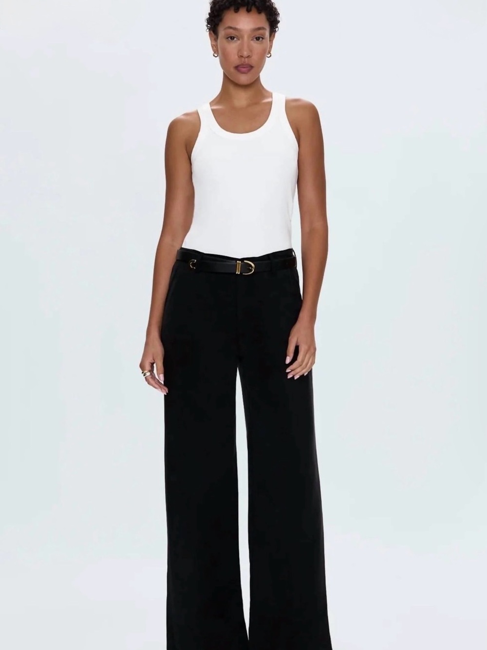 Pistola Jadyn Black Wide-Leg Palazzo Teousers size 27